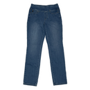 Kim Gravel Belle Believe In Your Own Beauty Pull On Elastic Waist Skinny Blue Jeans