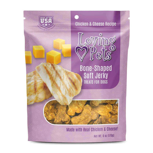 Loving Pets Chicken Soft Jerky Dog Treats 6 oz Bag