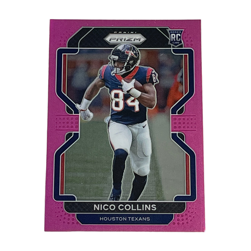 Nico Collins Houston Texans 2021 Panini Prizm Pink Football Card