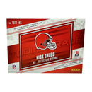 Nick Chubb 2023 Panini Absolute Tools of the Trade Triple Patch /49 Football Card TOTT-NC