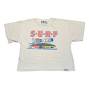 Surf Fetish By Carl Jones 1987 Vintage Mens White Short Sleeve T-Shirt