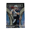 Mac Jones New England Patriots 2021 Panini Prizm Fireworks Rookie Football Card