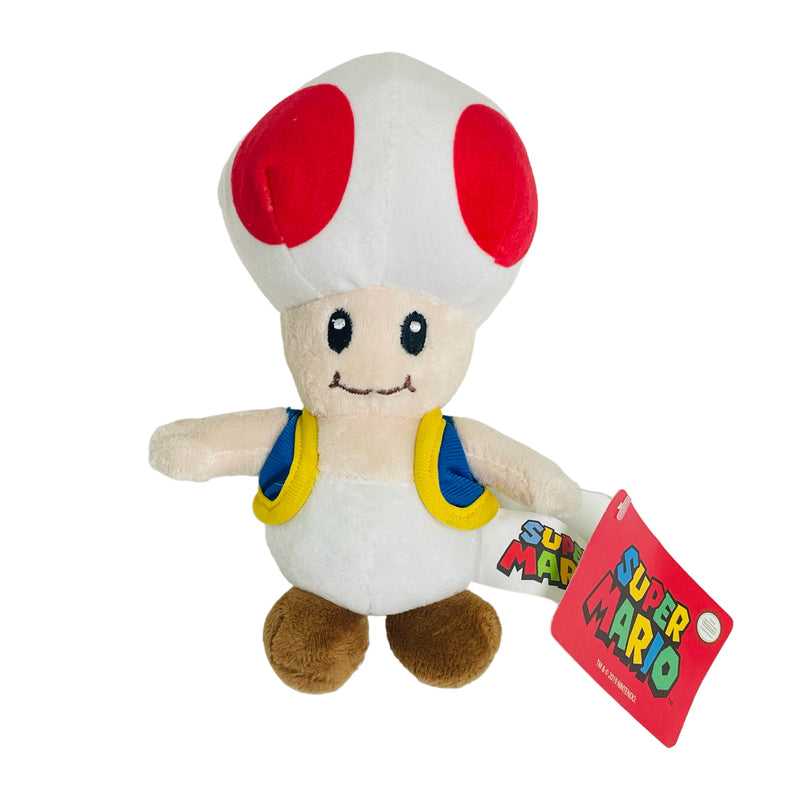 Super Mario Nintendo Good Stuff Toad Mushroom 8" Toy Plush