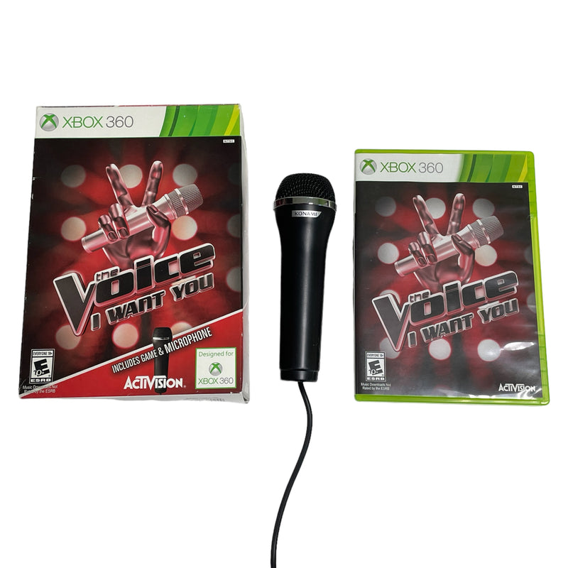 The Voice I Want You Microsoft Xbox 360 Video Game & Microphone Mic