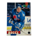 Mike Ricci 1994-95 Topps Stadium Club First Career Hat Trick Hockey Card