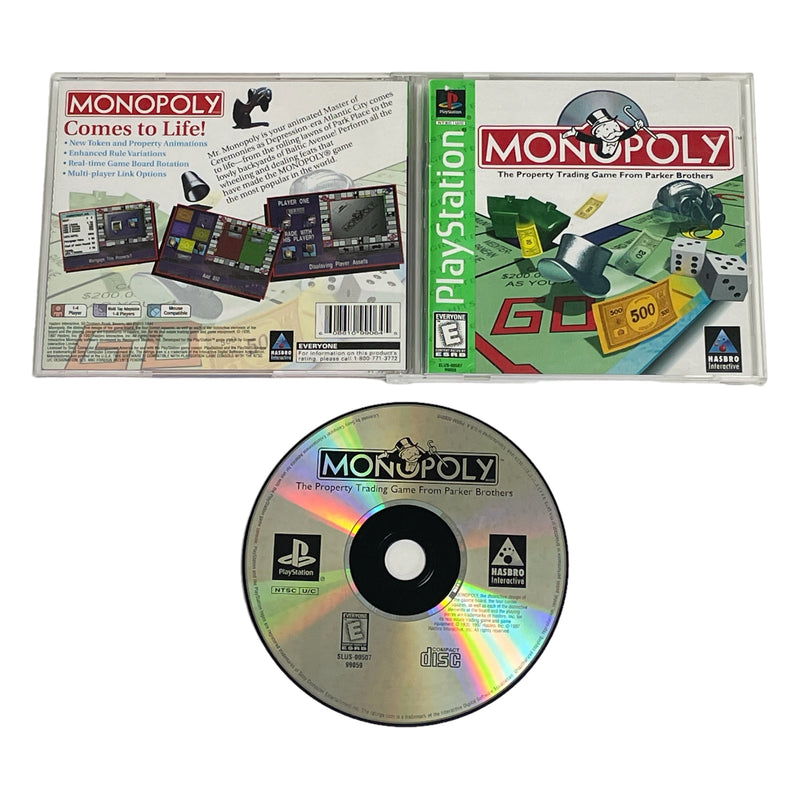 Monopoly Greatest Hits Sony Playstation 1 PS1 Video Game