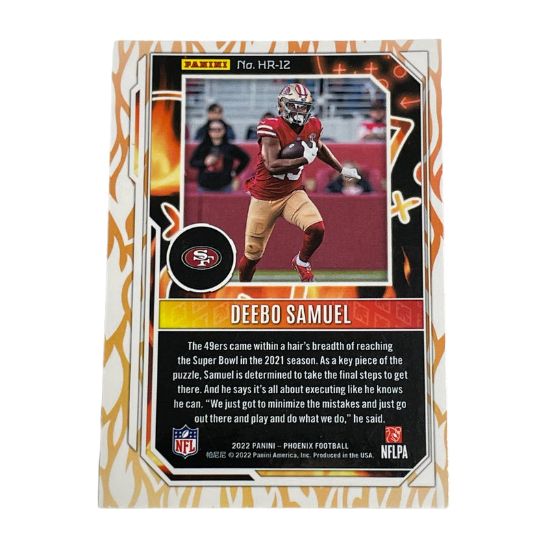 Deebo Samuel San Francisco 49ers 2022 Panini Phoenix Hot Routes Card