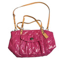 Coach Leah Signature Embossed Logo Leather Tote Bag 13178