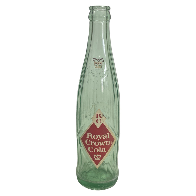 Royal Crown RC Cola Diamond Logo 12 oz Empty Glass Soda Bottle