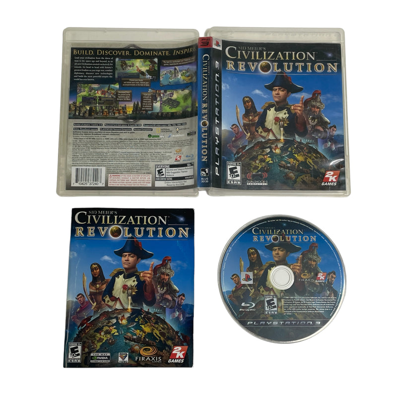 Sid Meiers Civilization Revolution Sony Playstation 3 PS3 Video Game