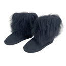 Bearpaw Boo Womens Suede Sheepskin Wool Curly Lamb Fur Boots