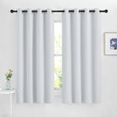 Nicetown Room 42"x45" Platinum - Greyish White Blackout Curtain Panels