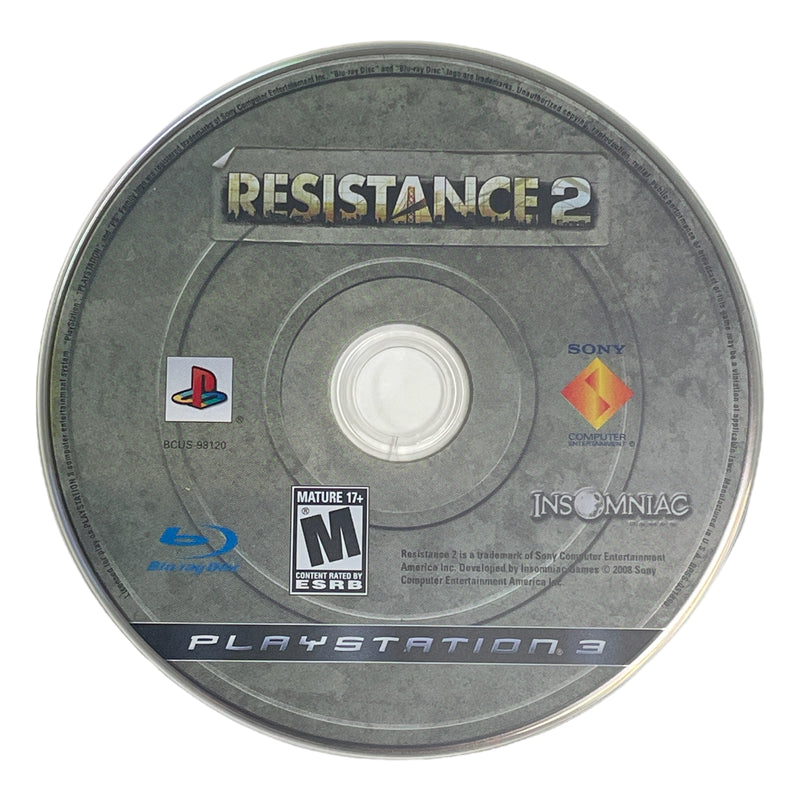 Resistance 2 Sony Playstation 3 PS3 Video Game Disc