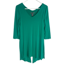 Kate & Mallory Womens Slit Back Layered Stretch Hi Low Blouse Tunic Top