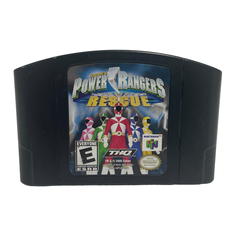 Saban's Power Rangers Lightspeed Rescue Nintendo 64 N64 Video Game Cartridge