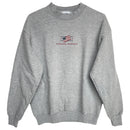 Lee Machinaw Mackinaw Michigan American Flag Mens Gray Sweatshirt RN 14666