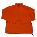 Old Navy Mens Orange Quarter Zip Soft Fleece Pockets Collared Sweatshirt