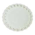 Fenton Reversed C Lace Edge Milk Glass 9" Footed Plate