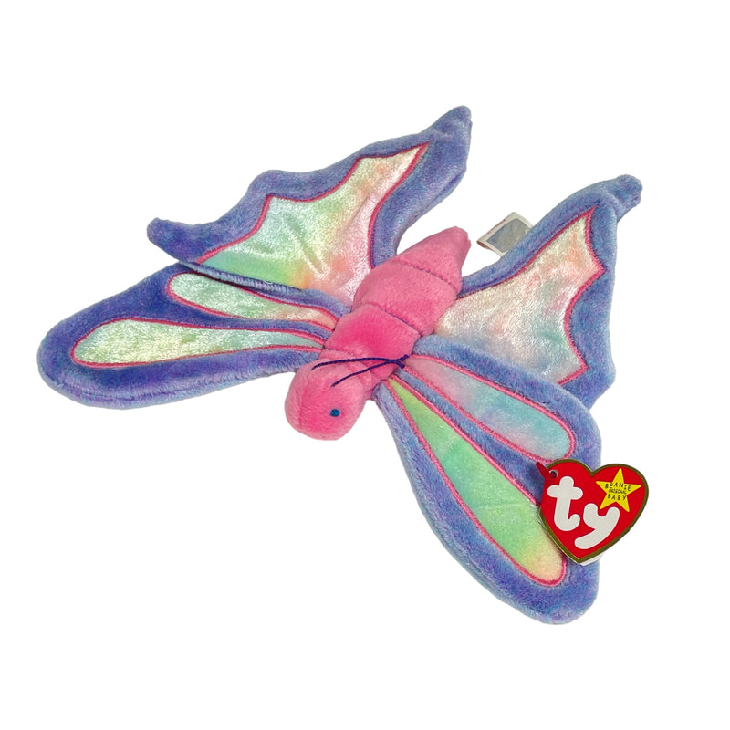 TY Beanie Babies Flitter The Butterfly Stuffed Toy Beanbag Plush