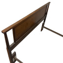 Bassett Furniture Tavern Walnut Brown MCM Full Bed Chest Dresser Bedroom Set