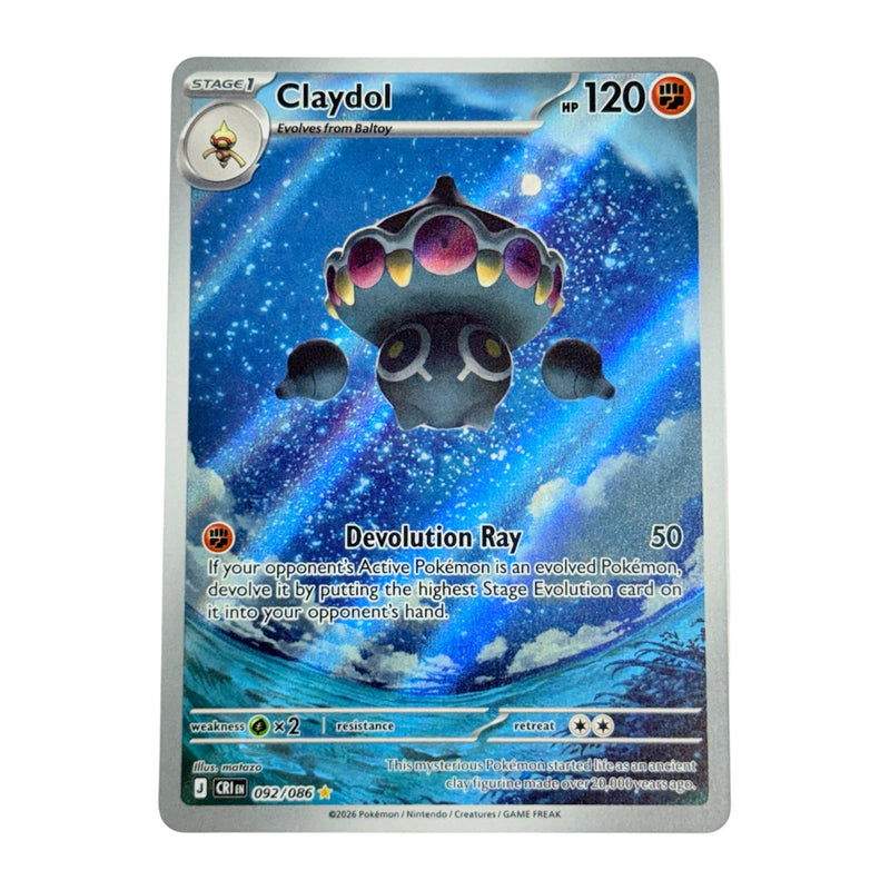 pokemon claydol card Claydol 2026 Pokemon Chaos Rising Illustration Rare IR Card 092/086