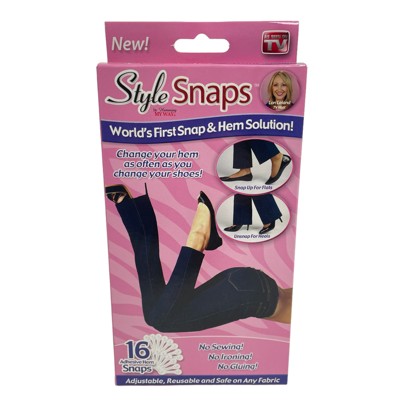 Style Snaps As Seen On TV Adjustable Reusable Adhesive Hem Snaps