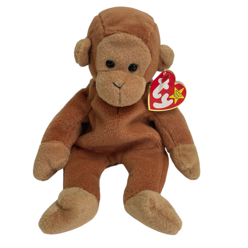 TY Beanie Babies Bongo The Monkey Stuffed Toy Beanbag Plush 4067