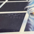 Sue Dawe 1982 Up From The Grid Unicorn Lacquer Paint 11.5"x9.5" Wood Wall Art