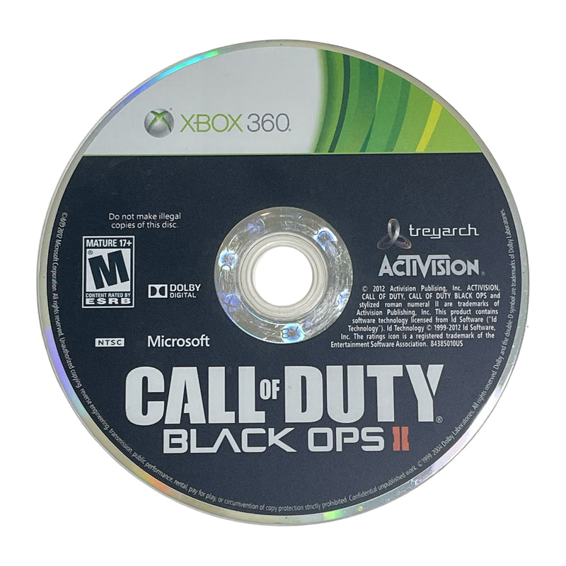 Call Of Duty Black Ops II COD BO 2 Microsoft Xbox 360 Video Game Disc