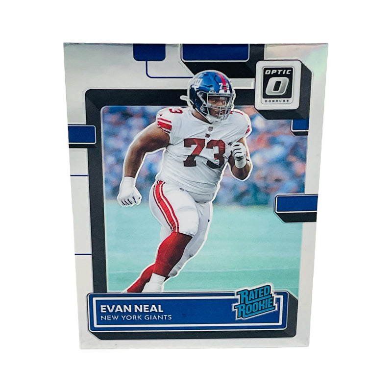 Evan Neal New York Giants 2022 Panini Donruss Optic Silver Football Card