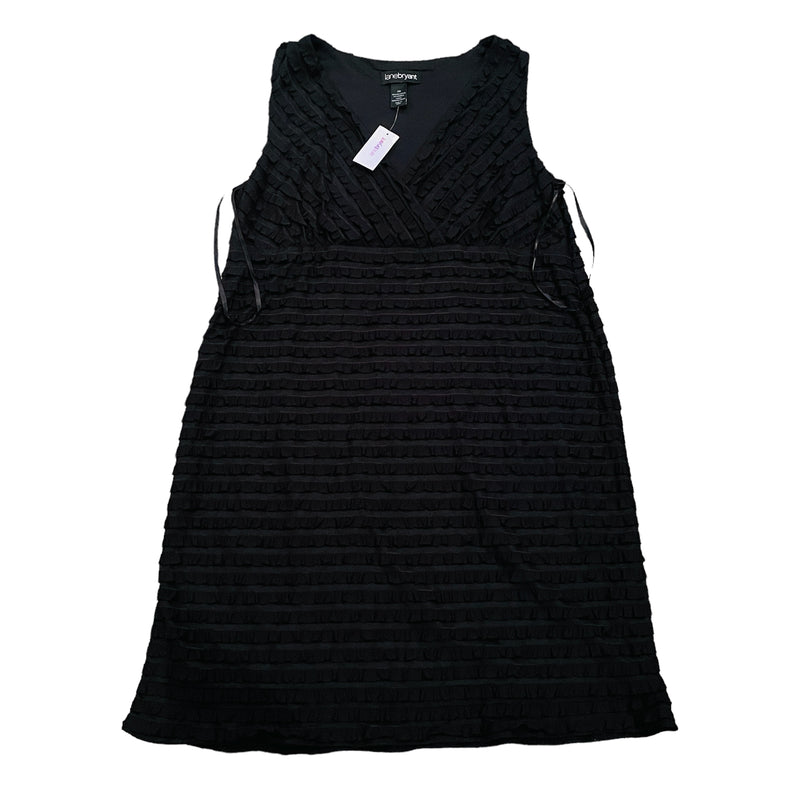 Lane Bryant Women's Black Ruffle Spandex Stretchy Sleeveless Dress Lane Bryant Women's Black Ruffle Spandex Stretchy Sleeveless Dress