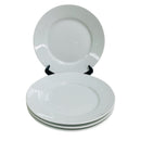 (4) JC Penney JCP Home Porcelain White 7" Salad Plates