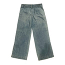 Lauren Jeans CO. Womens 2 Button Zip Front Wide Leg Jeans