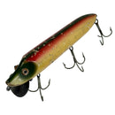 Heddon Vamp Dowagiac Glass Eyes Rainbow Wood 4.5" Fishing Lure 7500