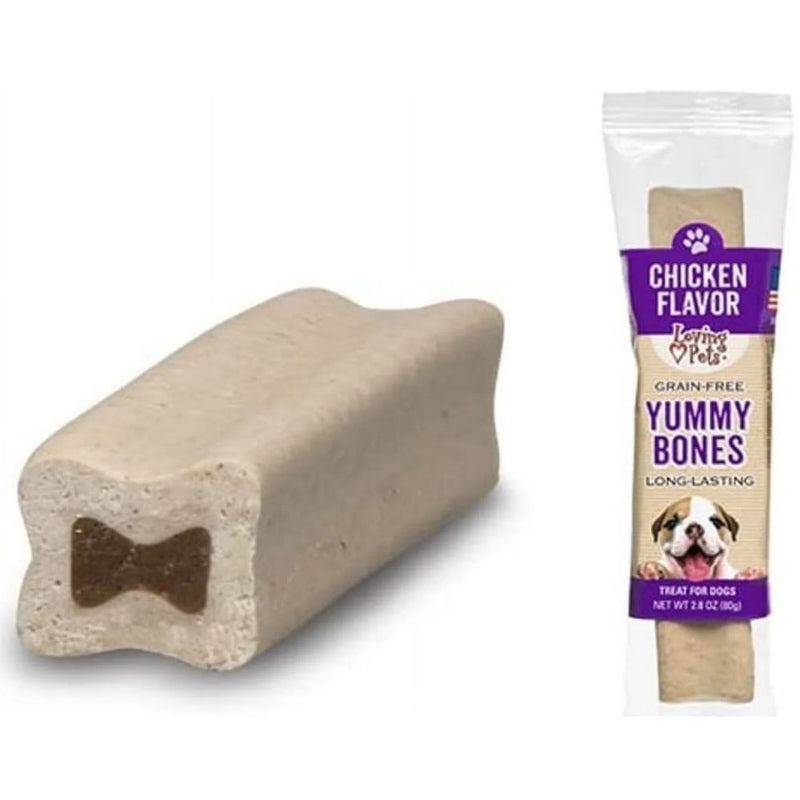 Loving Pets Grain Free Yummy Bones Long Lasting 2.8 oz Dog Treat