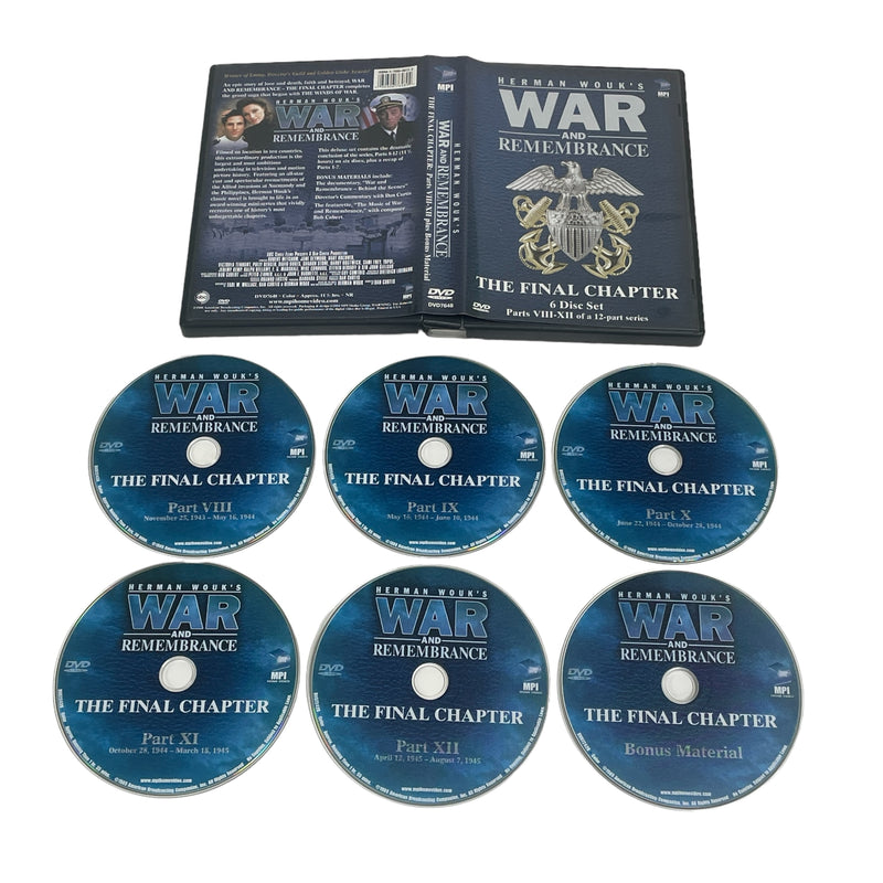 Herman Wouk's War And Remembrance Parts VIII-XII of a 12 Part Series 6 DVD Set