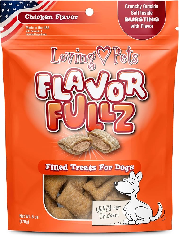 Loving Pets Flavor Fullz Filled Dog Treats 6 oz. Bag