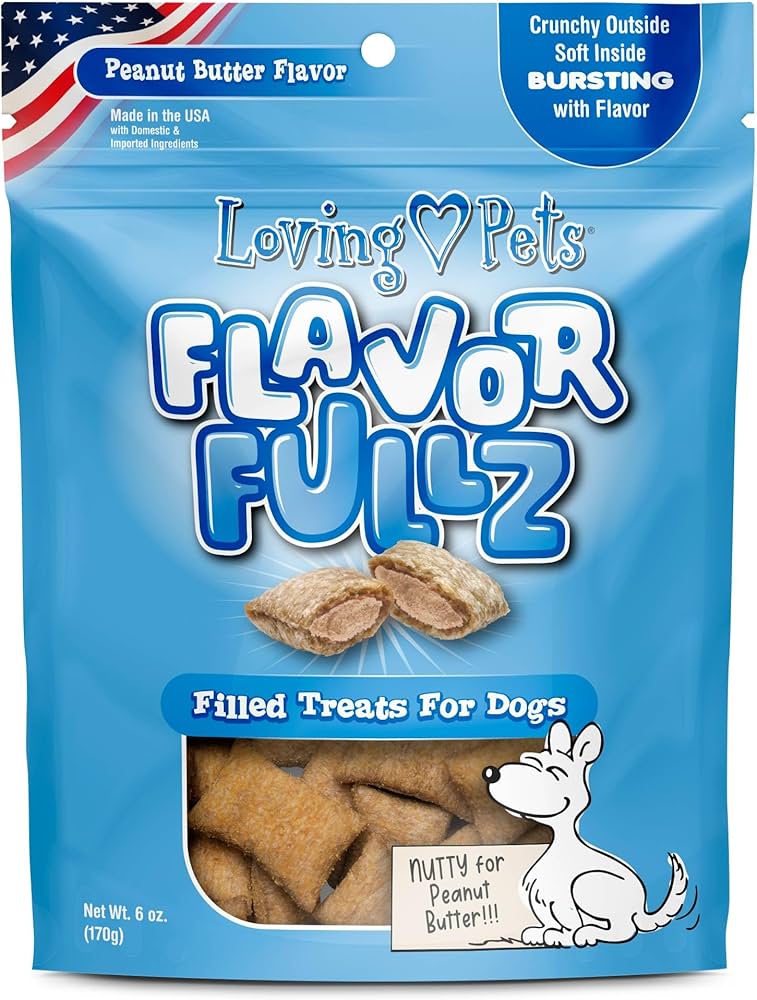 Loving Pets Flavor Fullz Filled Dog Treats 6 oz. Bag