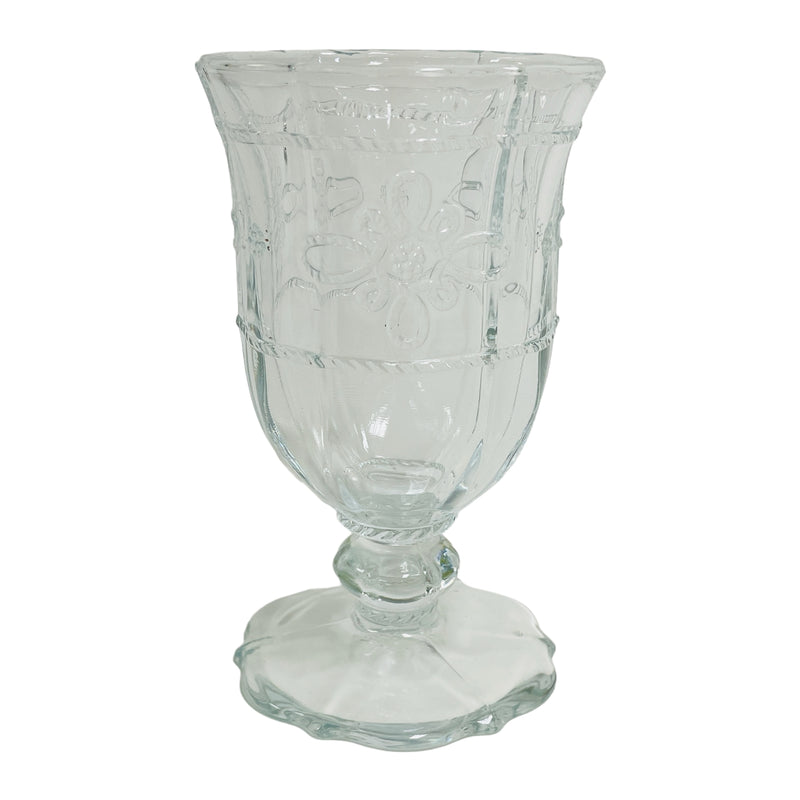 Juliska Colette Footed 12 oz Crystal Glass 6 1/2" Goblet