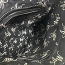 American West Black Leather Tooled Studded Accent Crossbody Purse Shoulder Bag