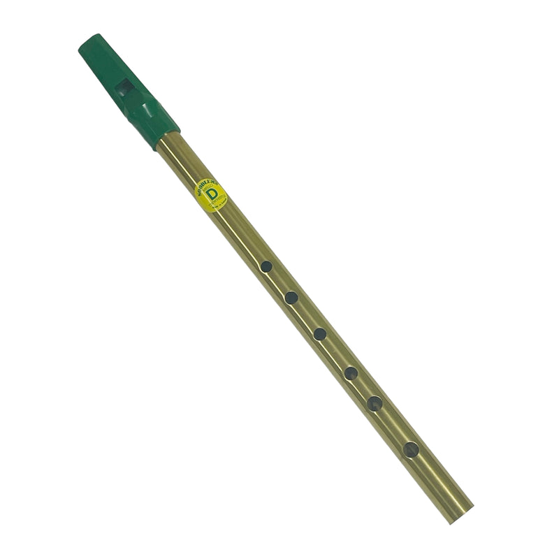 Soodlums Mello D Made In Ireland Green Gold Tin 11.5" Whistle