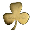 Gerity 24kt Gold Plated 3 Leaf Clover Shamrock Irish Prayer Paperweight