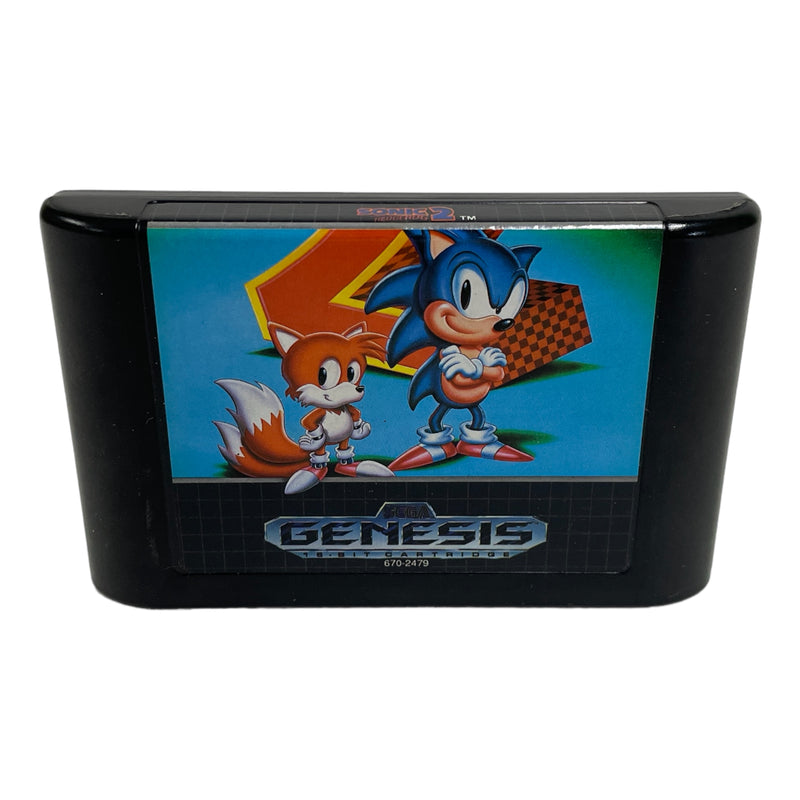 Sonic The Hedgehog 2 Sega Genesis Video Game Cartridge