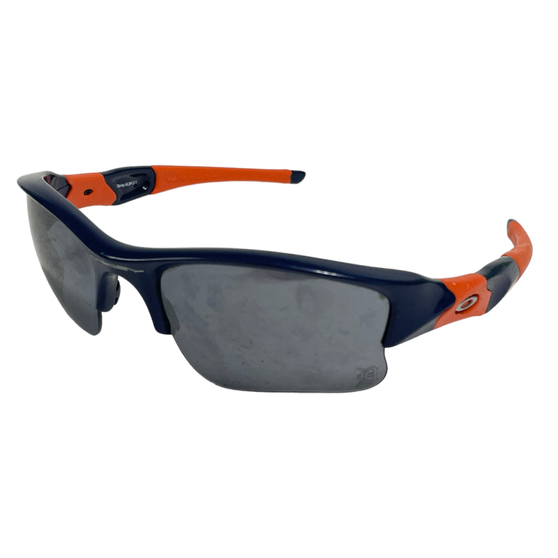 Oakley Flak Jacket XLJ Detroit Tigers MLB Men's Blue Orange Sunglasses 24-093