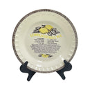 Royal China Jeannette Lemon Meringue Recipe 11" Ceramic Pie Plate