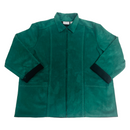 Alfred Dunner Womens Hunter Green Zip Up Faux Suede Jacket Coat