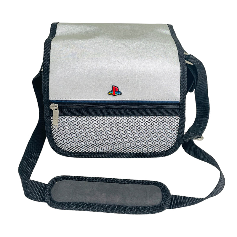 Sony Playstation 1 PSone PS1 Silver Carrying Travel Case Bag