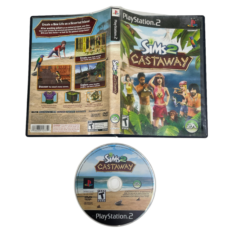 The Sims 2 Castaway Sony Playstation 2 PS2 Video Game