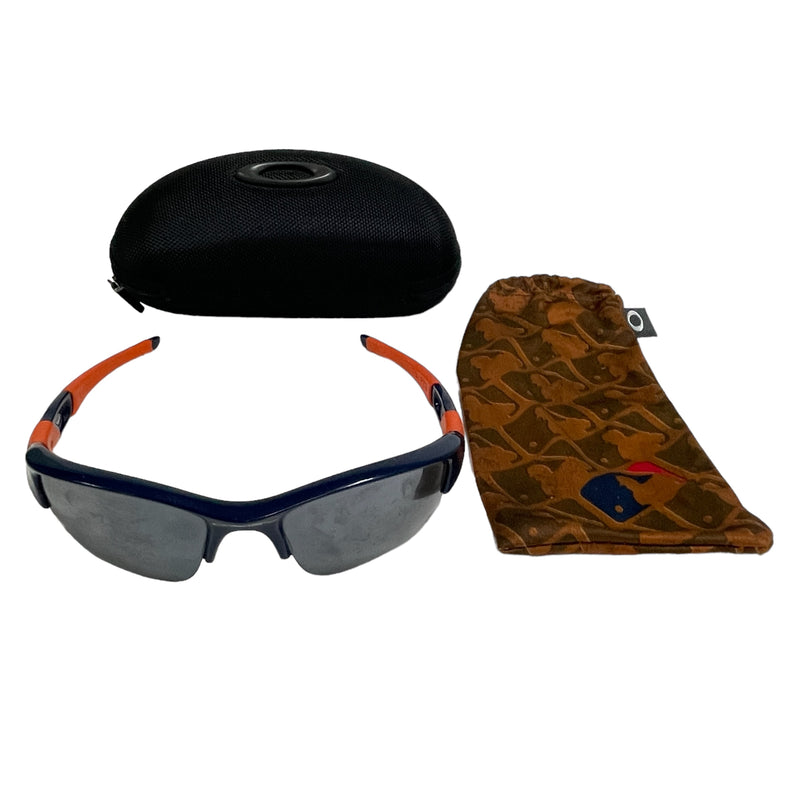 Oakley Flak Jacket XLJ Detroit Tigers MLB Men's Blue Orange Sunglasses 24-093