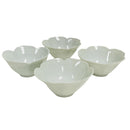(4) Pier 1 Imports Porcelain Tulip Lotus Flower 2.25" x 4.5" Bowls